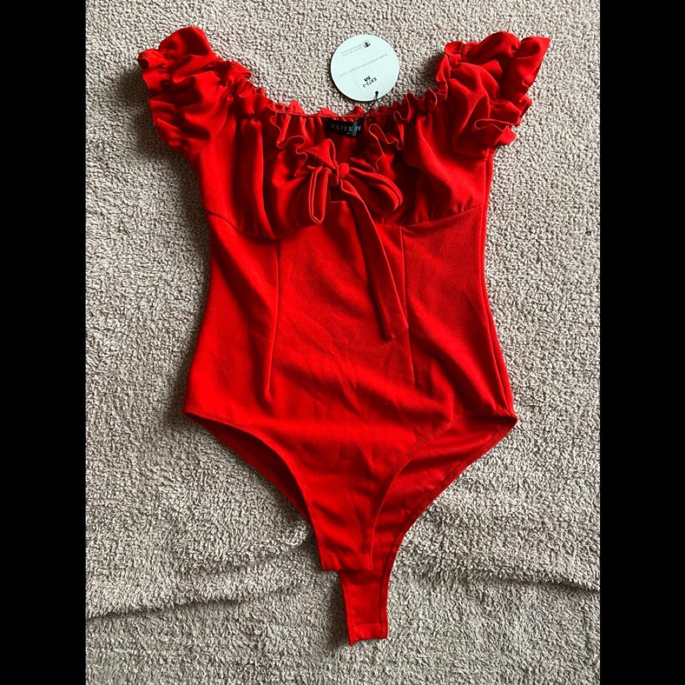 NWT White fox boutique bodysuit